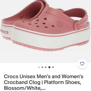 Super cute nwot platform crocs